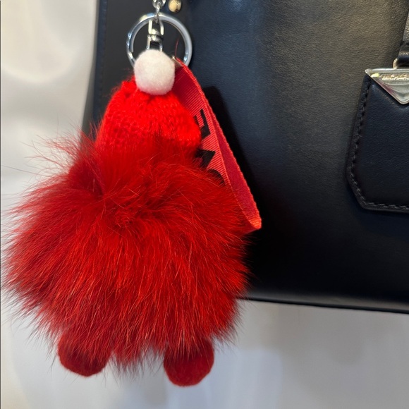 Red Pom Pom Doll Key Holder - Picture 5 of 5
